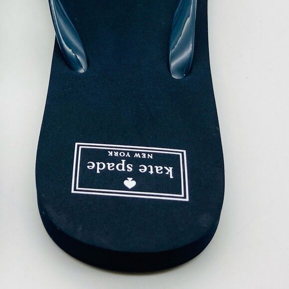 NWT Kate Spade New York Foxy Women’s Bow Sandals Navy 11B - Picture 5 of 9
